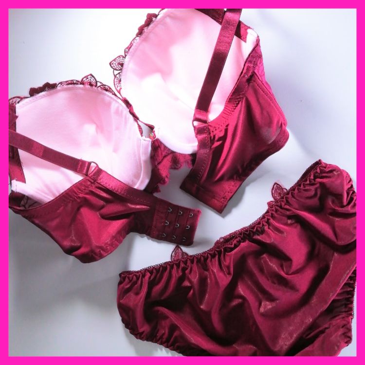 S424 ブラジャーショーツ F70 Mサイズ トリコット 脇高 レース Sanei