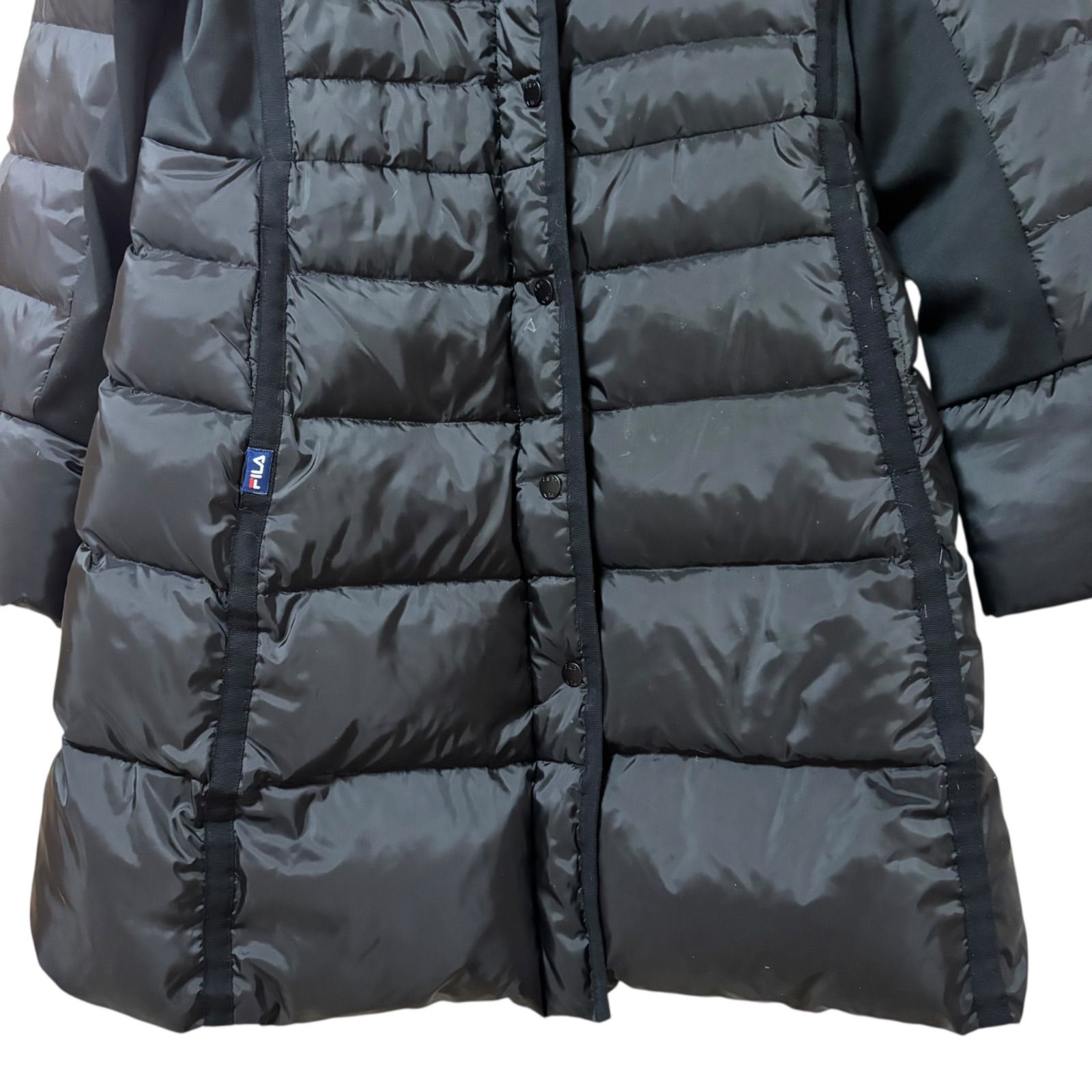 ZM1693 FILA GOLF フィラゴルフ ロングダウンコート ブラック ボア