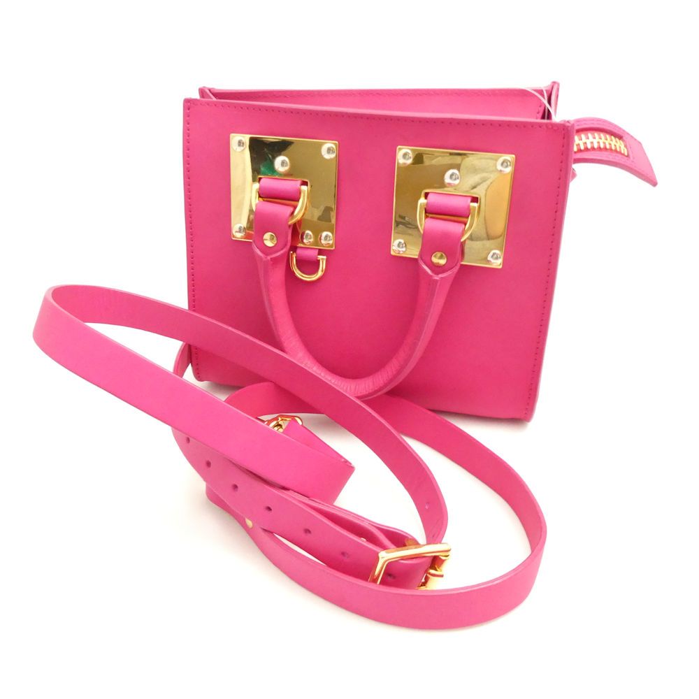 美品 Sophie Hulme ソフィー ヒュルム ハンドバッグ ショルダー 2WAY