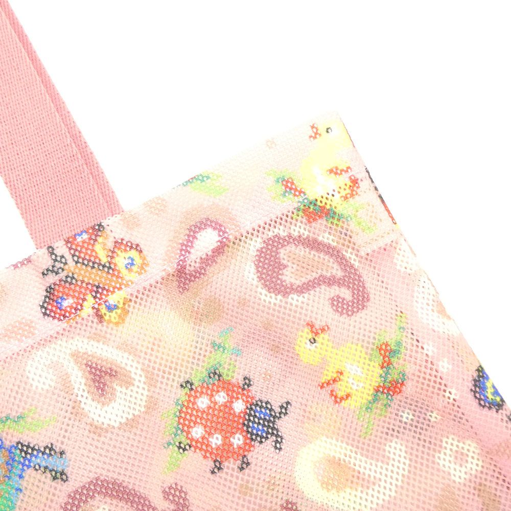 美品 FEILER フェイラー ハイジペイズリー メッシュバッグ AY7714