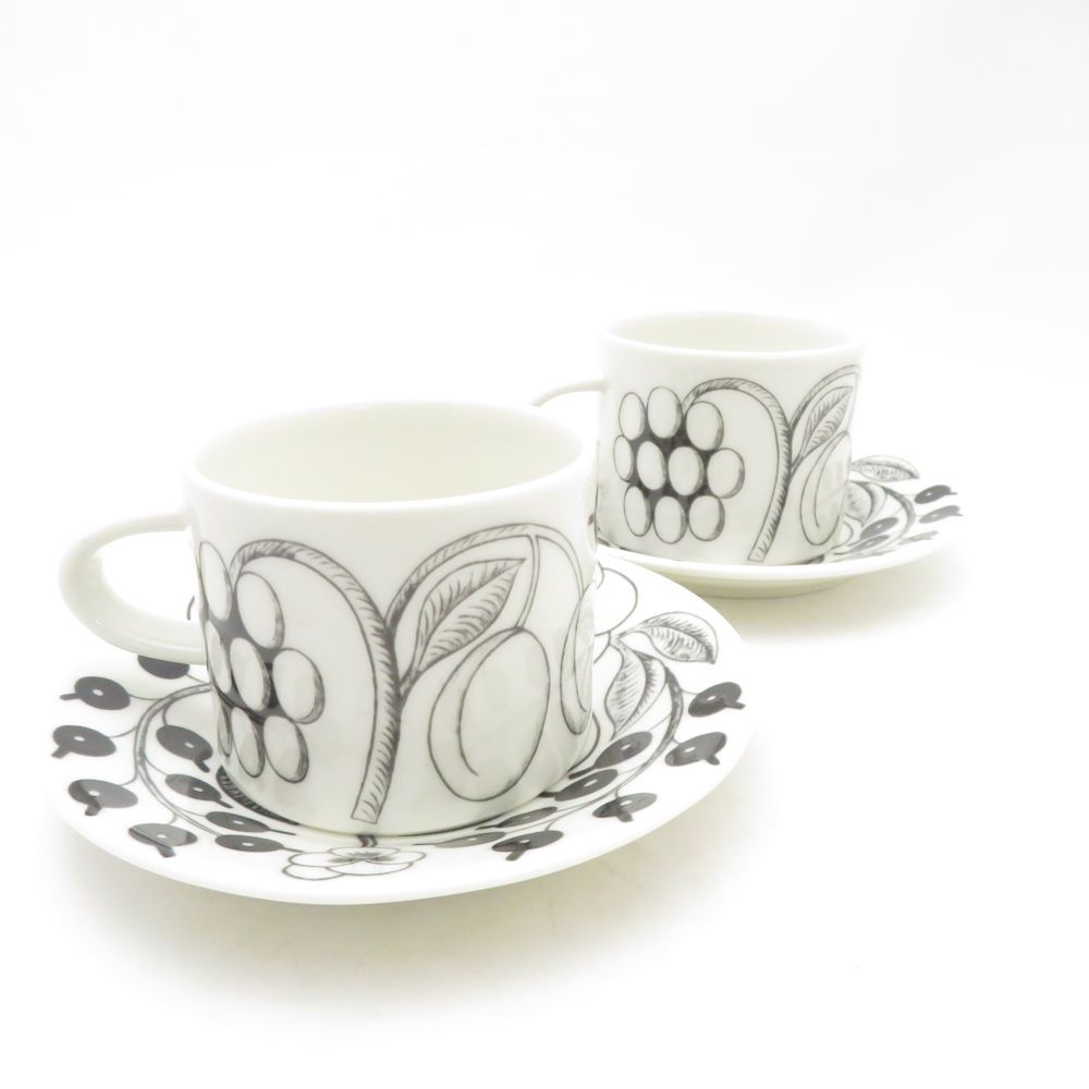 未使用 ARABIA アラビア パラティッシ ブラック コーヒーカップ