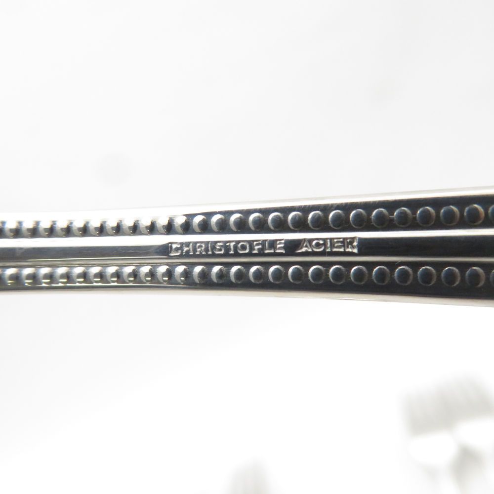 Christofle クリストフル パールカトラリー 29点 Christofle (クリストフル) Perles(パール) スイーツペアセット