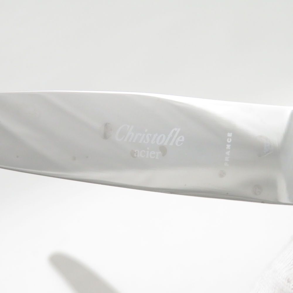 ＊未使用＊クリストフル　CHRISTOFLE　パール　テーブルナイフ　5本 美品 Christofle クリストフル パール テーブルナイフ 5点 ACIER