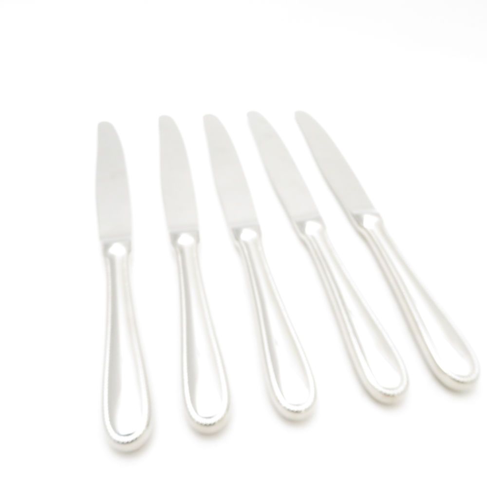 ＊未使用＊クリストフル　CHRISTOFLE　パール　テーブルナイフ　5本 美品 Christofle クリストフル パール テーブルナイフ 5点 ACIER