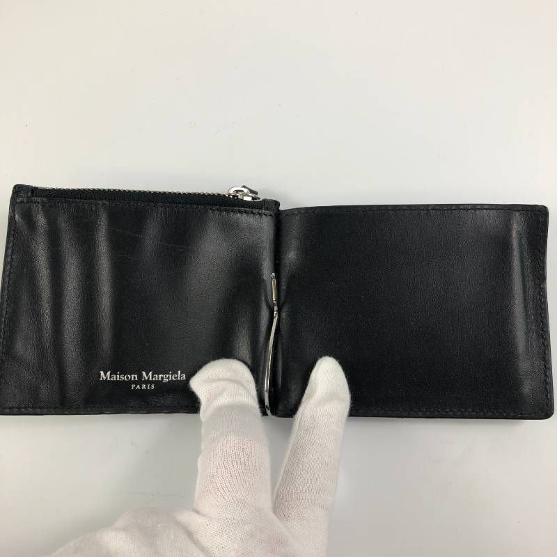 箱付・極美品 メゾンマルジェラ フラグメントケース レザー ブラック