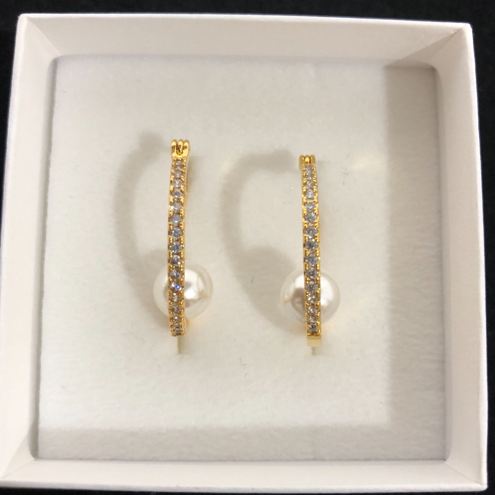 箱あり】JAL限定デザイン STELLAR HOLLYWOOD フープピアス シェル