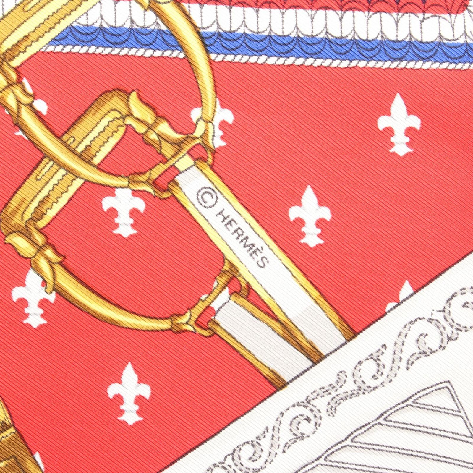 エルメス HERMES スカーフ カレ90 SELLES A HOUSSE シルク カレ90