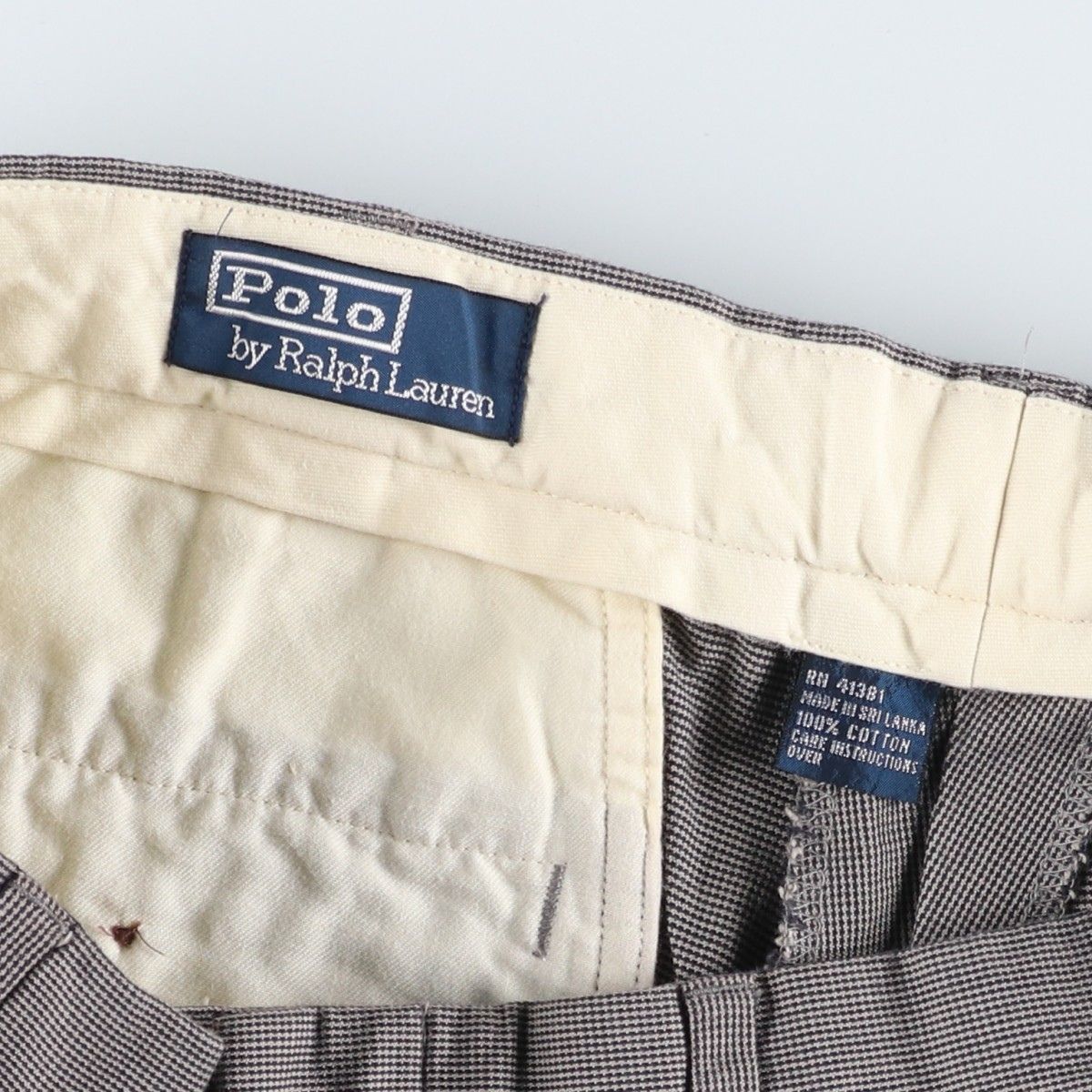 古着 ラルフローレン Ralph Lauren POLO by Ralph Lauren 千鳥格子柄