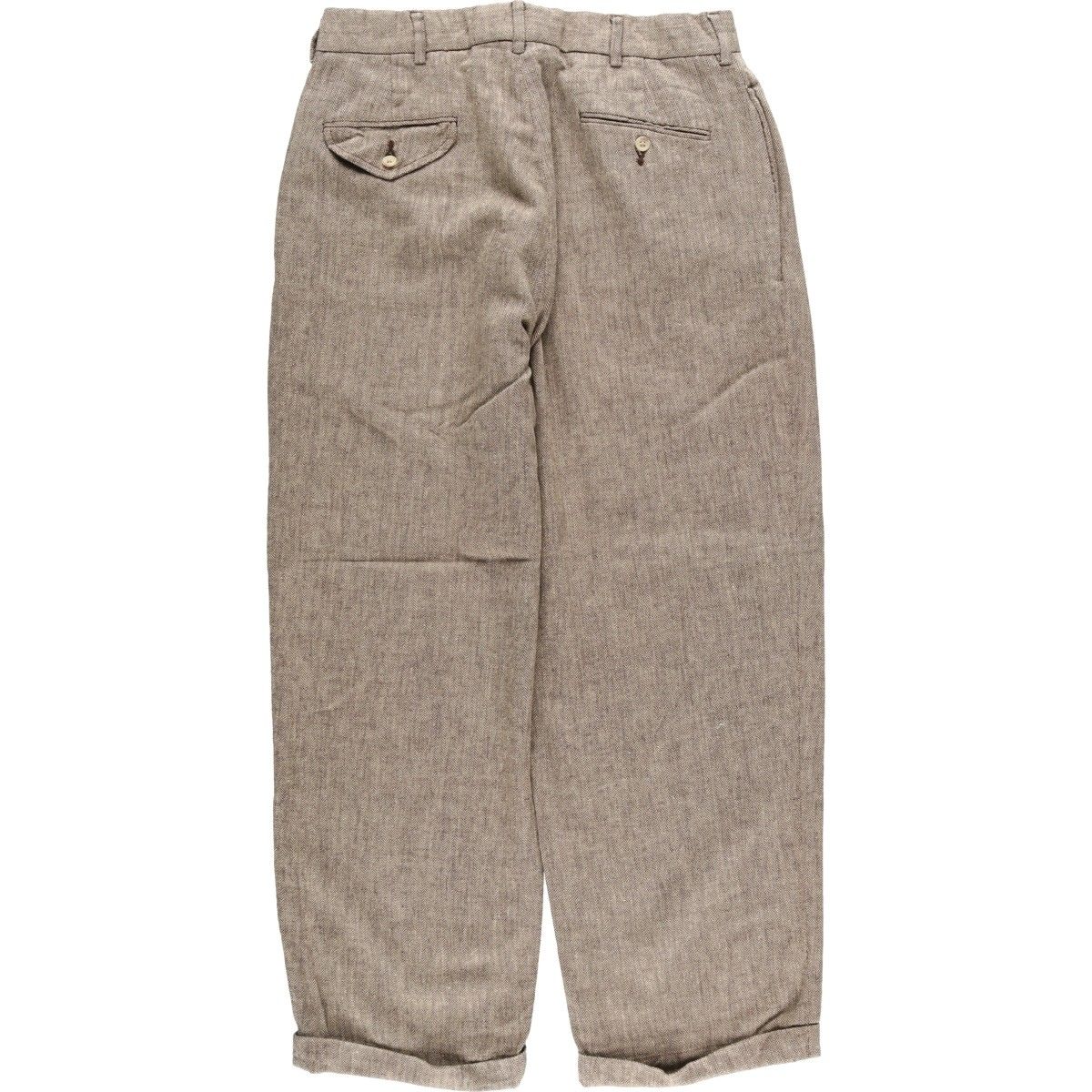 未使用品 Polo Ralph Lauren ヘリンボーンスラックス 84cm 古着 ラルフローレン Ralph Lauren POLO by Ralph Lauren ヘリンボーン