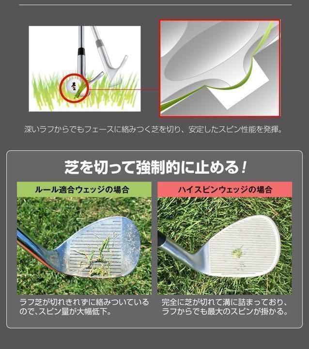 【左 ヘッド単品】世界最多角溝で超絶スピン! ダイナミクス ハイスピンウェッジ 左 ヘッド単品】世界最多角溝で超絶スピン! ダイナミクス ハイスピン