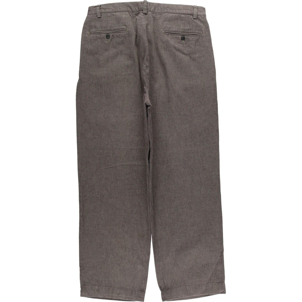 ラルフローレン タック コットン ウール ヘリンボーンパンツ W34 POLO ポロラルフローレン カーキ パンツ ツータック | ビンテージ古着屋