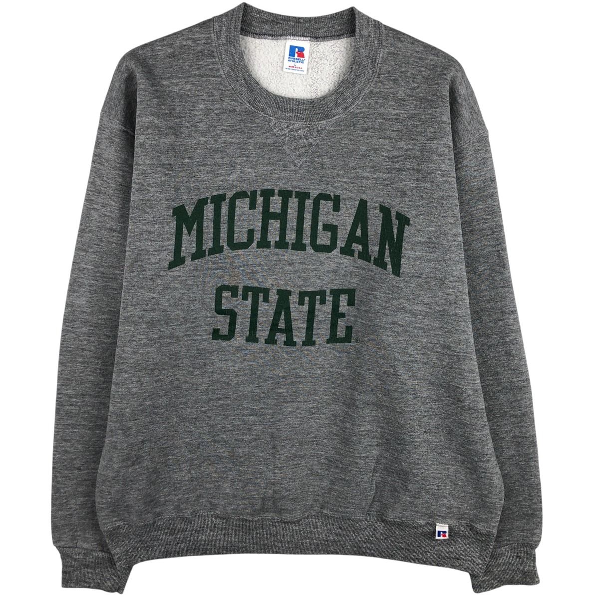 古着 90年代 ラッセル Russell MICHIGAN STATE ミシガン州立大学 カレッジスウェットシャツ トレーナー USA製 メンズL相当 ヴィンテージ/eaa598189 古着 90年代 ラッセル Russell MICHIGAN STATE ミシガン州立大学