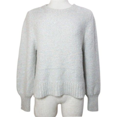 アナイ ANAYI ラメニット セーター スパンコール 長袖 プルオーバー
