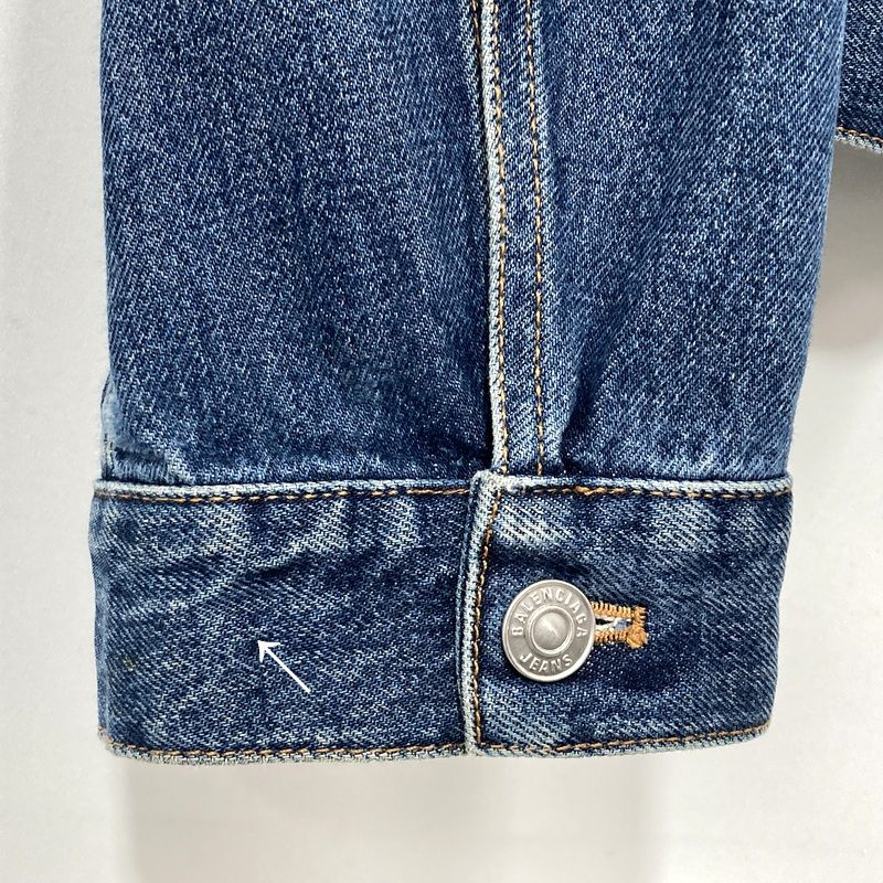 BALENCIAGA バックロゴデニムジャケット Gジャン ブルゾン オーバー