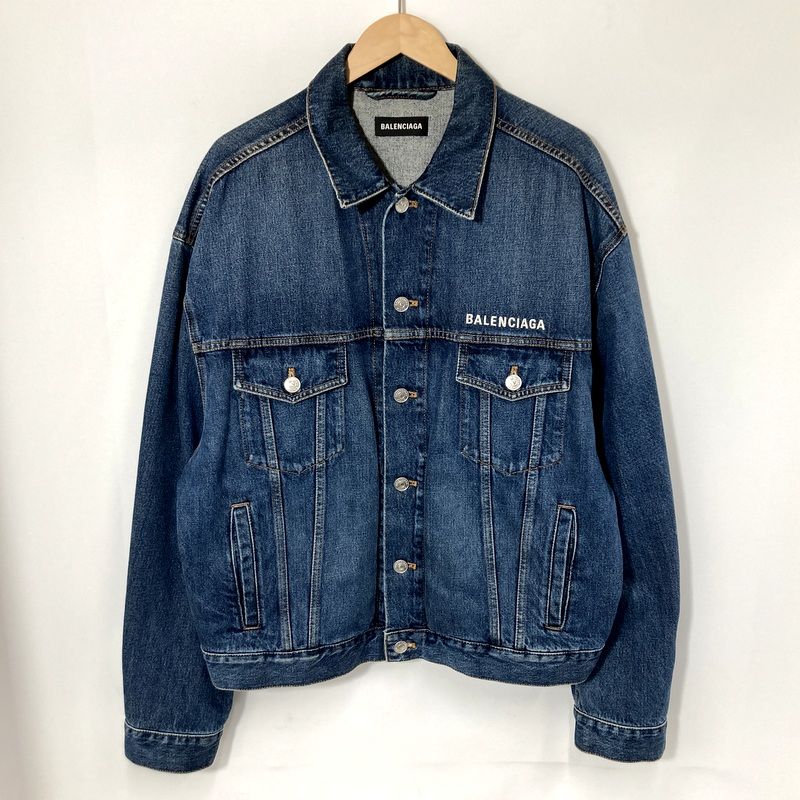 BALENCIAGA バックロゴデニムジャケット Gジャン ブルゾン オーバー