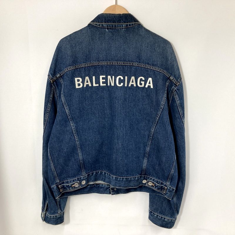 BALENCIAGA バックロゴデニムジャケット Gジャン ブルゾン オーバー