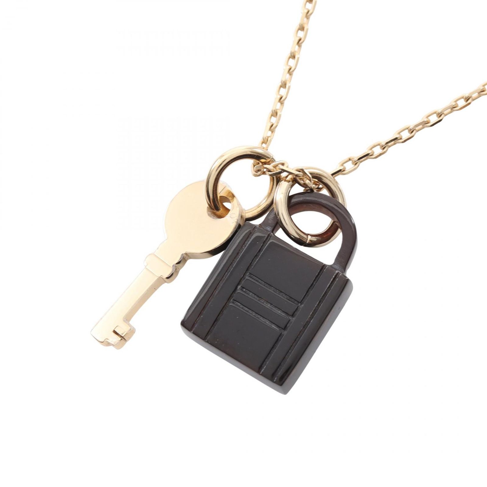 エルメス HERMES ネックレス アミュレット パドロックPM GP（ゴールド 