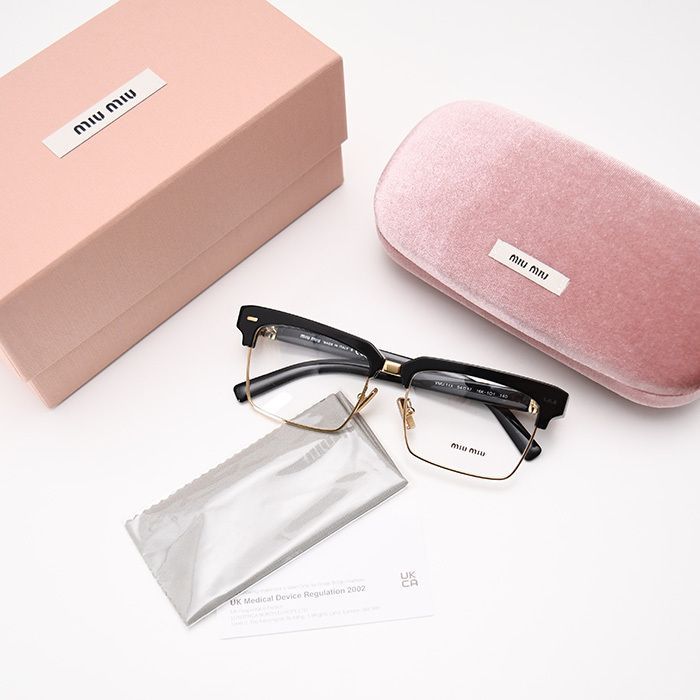 MIU MIU ミュウミュウ アイウェア メガネ ランウェイ メガネ 訳あり】MIU MIU ミュウミュウ アイウェア メガネ ランウェイ メガネ