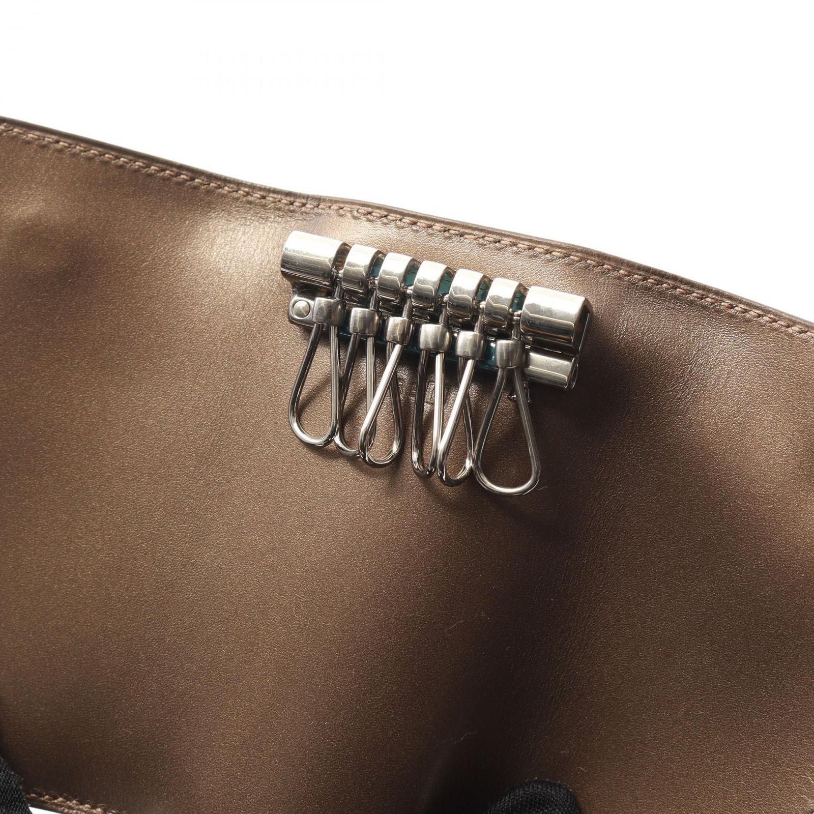 エルメス HERMES キーケース セリエ ブロンズ系 レザー セリエ 6連キー