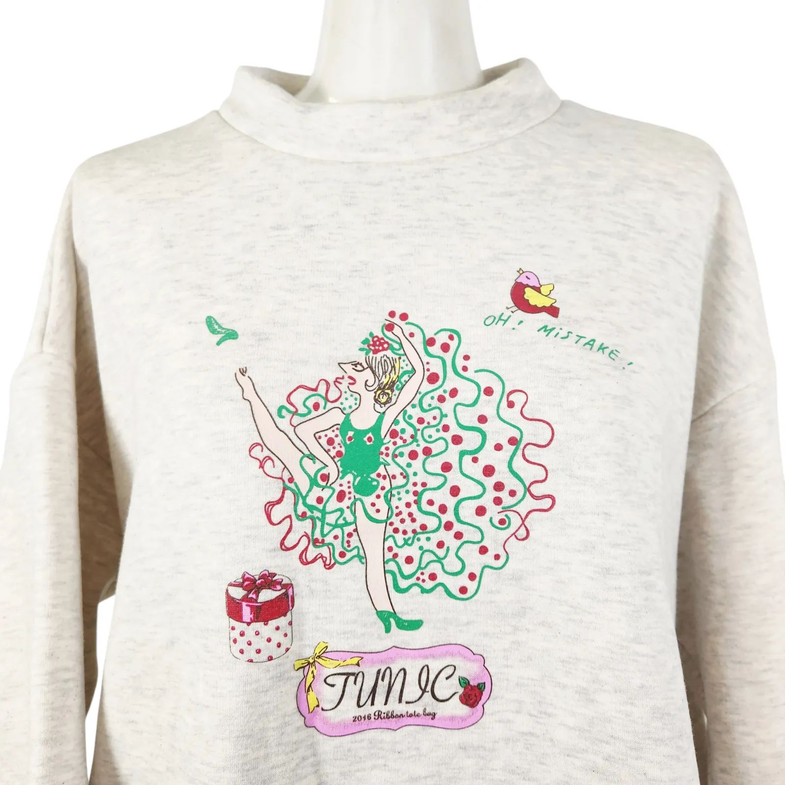 鴨居羊子トレーナー 新品未使用‼️TUNIC 長袖 トレーナー モックネック