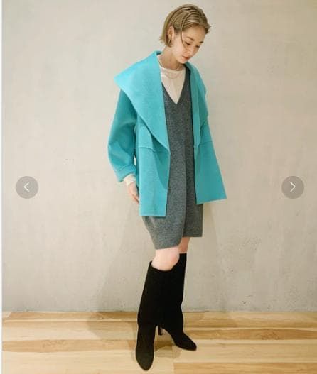 美品 Plage プラージュ 22AW ハミルトンワイドカラーショートコート 美品 Plage プラージュ ハミルトンワイドカラーショートコート