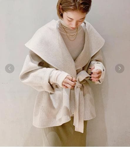 未使用級★22AW完売品★Plage★ハミルトンワイドカラーショートコート 美品 Plage プラージュ ハミルトンワイドカラーショートコート