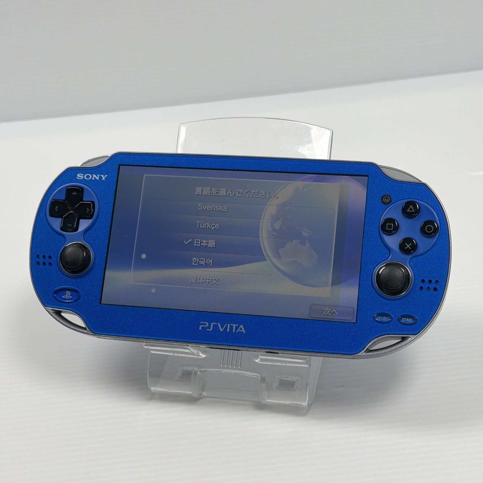 PSVITA PCH 1000 サファイアブルー 4GBメモリーカード付き 外装美品 訳