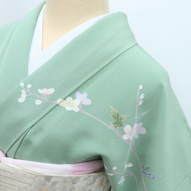 百華❀Y4278◇作家物落款 手描き友禅 手縫い仕立て 正絹 訪問着 着物