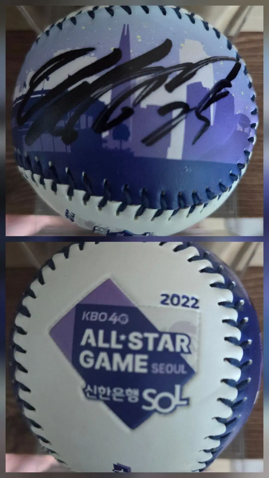 NCダイノス 斗山ベアーズ 梁 義智（ヤン・ウィジ） サインボール 2022