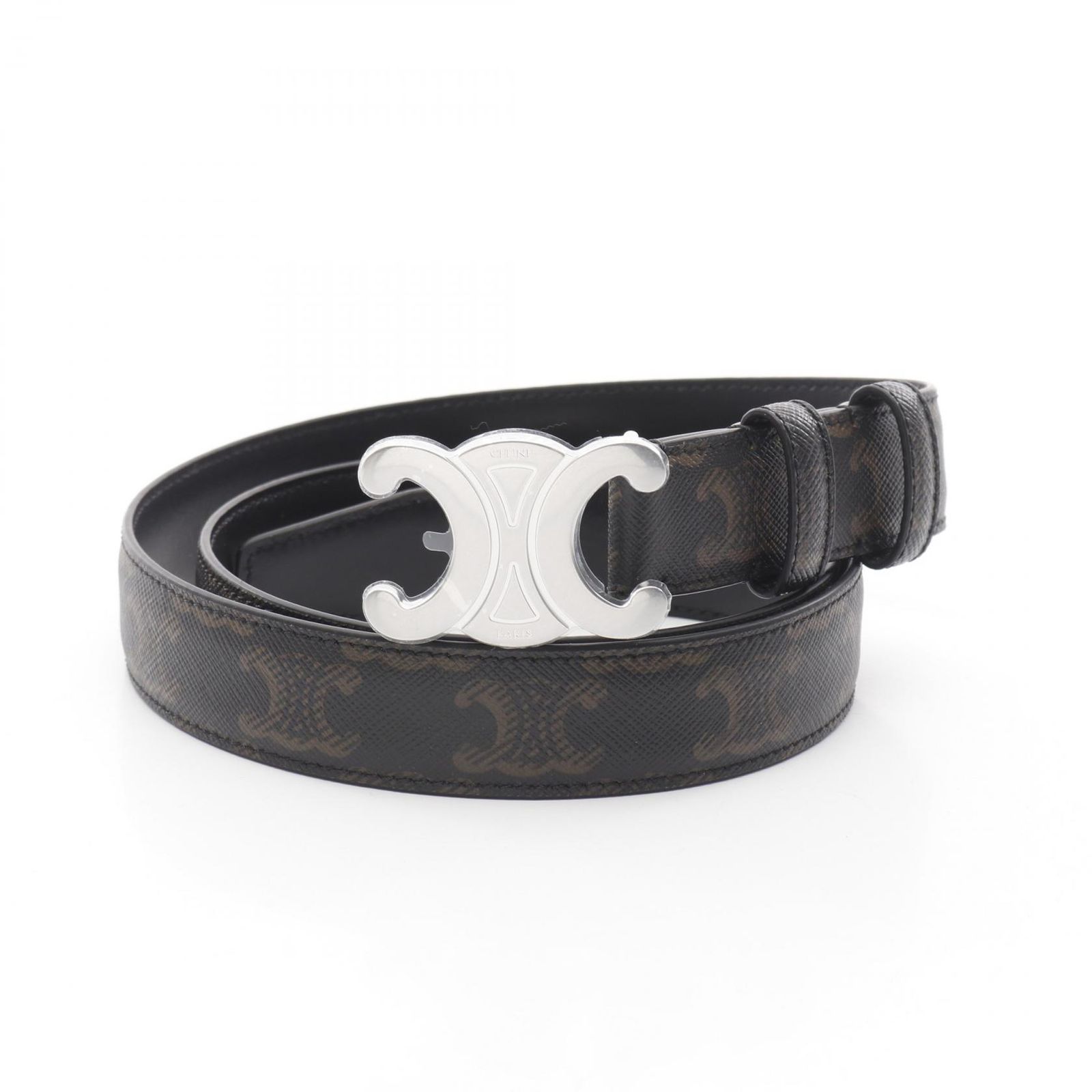 セリーヌ CELINE ベルト ミディアム トリオンフ 45AKA2ACO38SI85