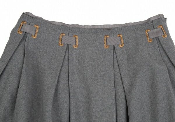 ヴィヴィアンタムVIVIENNE TAM ウールウエストテーピングスカート