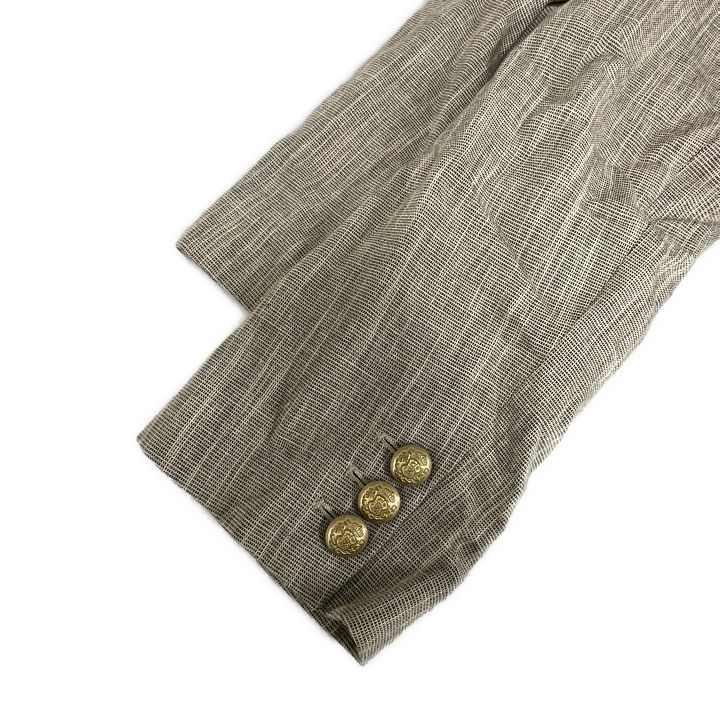 美品 イエナIENA maison コットンリネンドビージャケット◆テーラード IENA maison コットンリネンドビージャケット レディース グレー ONE