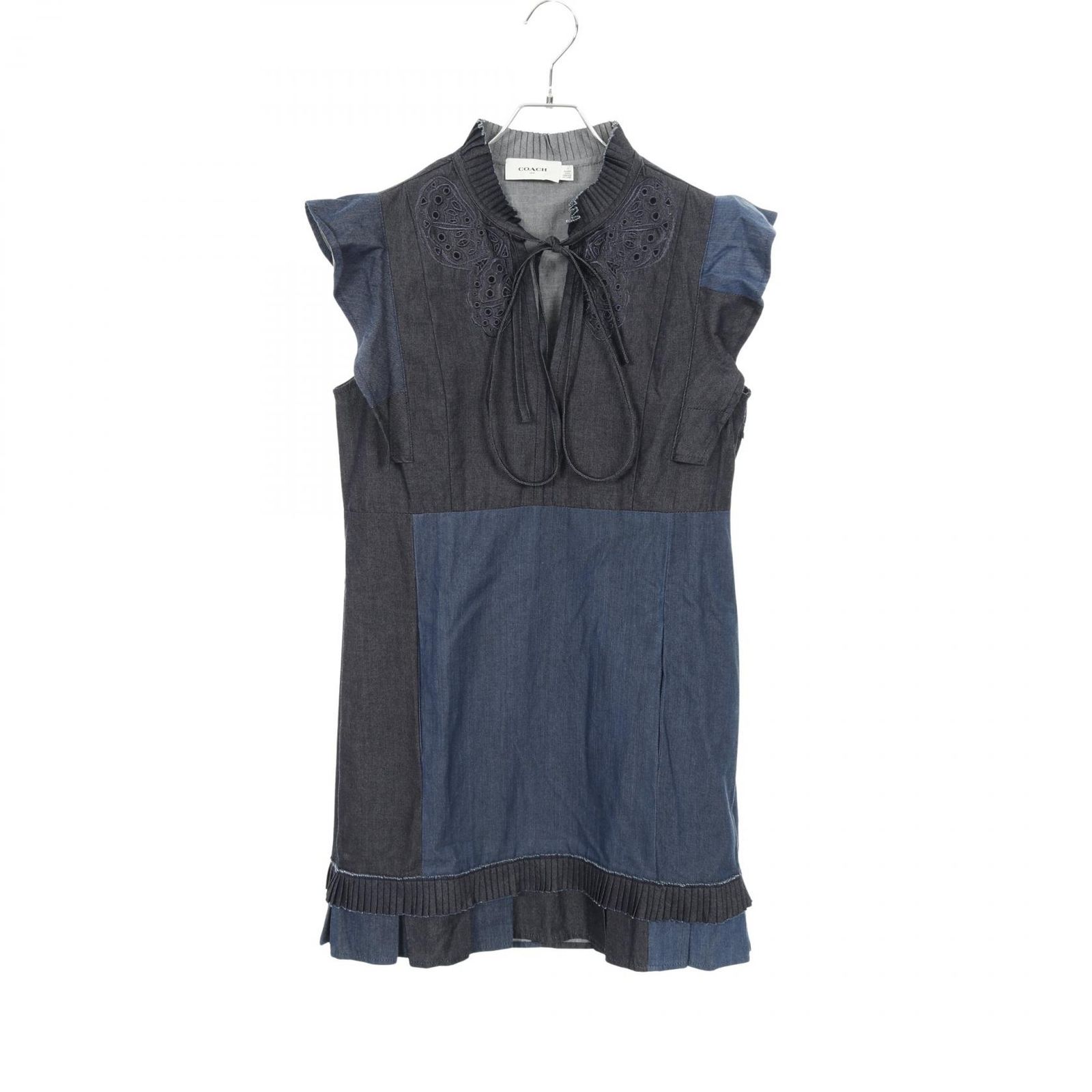 コーチ COACH ワンピース デニム インディゴブルー コットン デニム