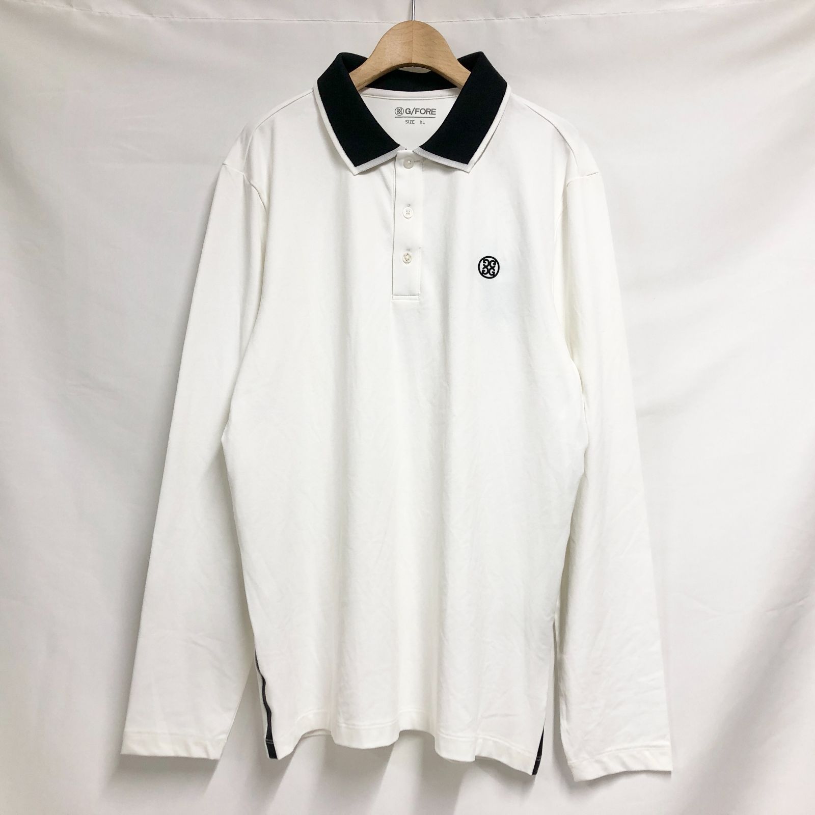 訳有り 新品未使用 G/FORE（ジーフォア） ロゴ 長袖ポロシャツ XL
