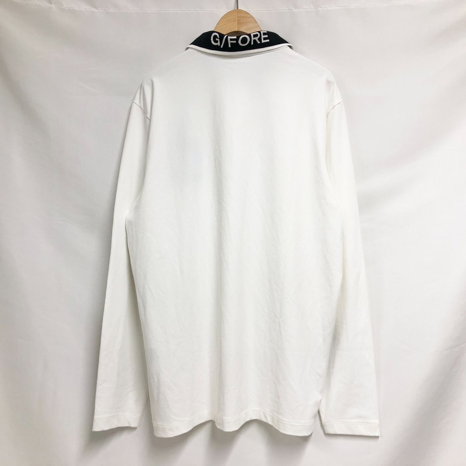 訳有り 新品未使用 G/FORE（ジーフォア） ロゴ 長袖ポロシャツ XL