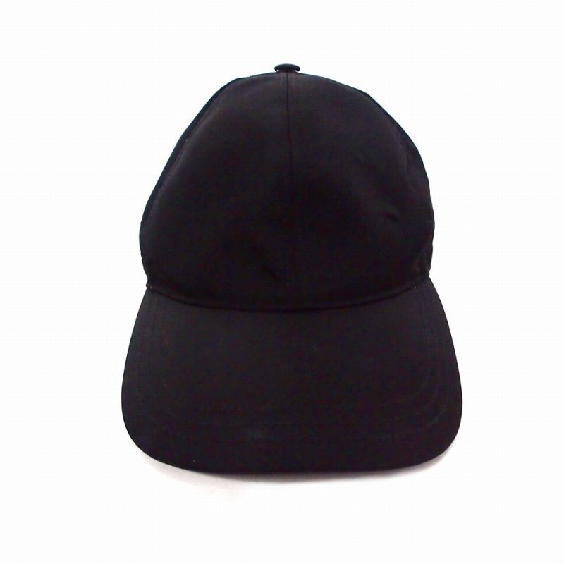 プラダ PRADA ロゴ ナイロンキャップ 帽子 L ブラック 黒 - メルカリ