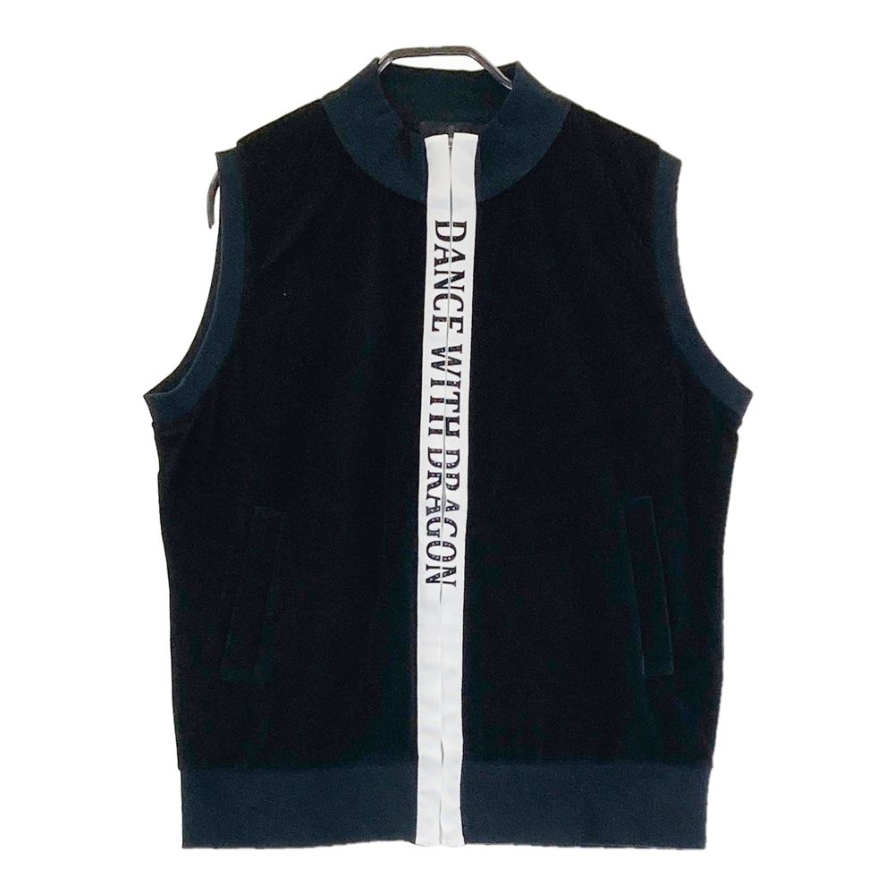 ダンスウィズドラゴン★★春秋★ストレッチ★ジップベスト【メンズ サイズ2（M）】 ダンスウィズドラゴン春秋☆ストレッチ☆ジップベスト【メンズ サイズ2