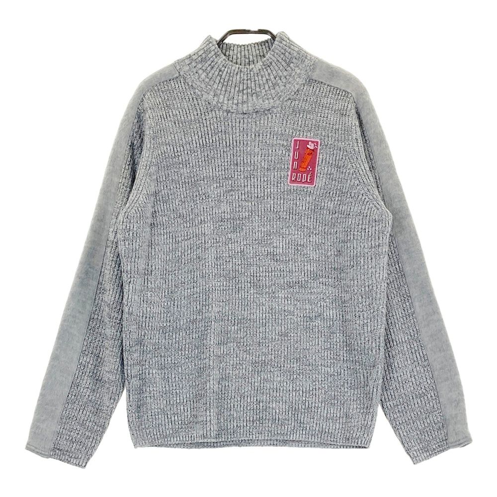 サイズ：L JUN&ROPE ジュン アンド ロペ モックネック ニットセーター