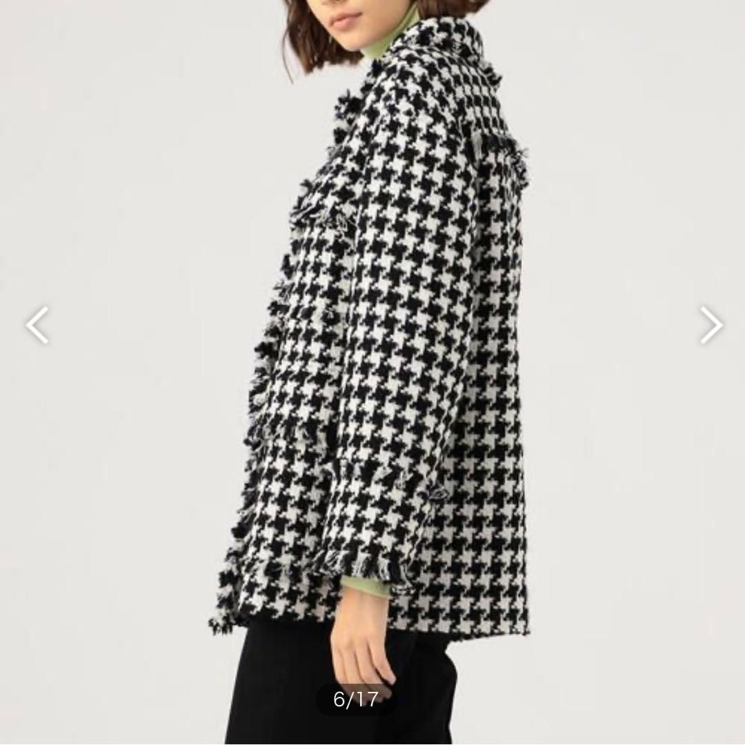 極美品 TOMORROWLAND BALLSEY 千鳥格子 ツイードコートジャケット