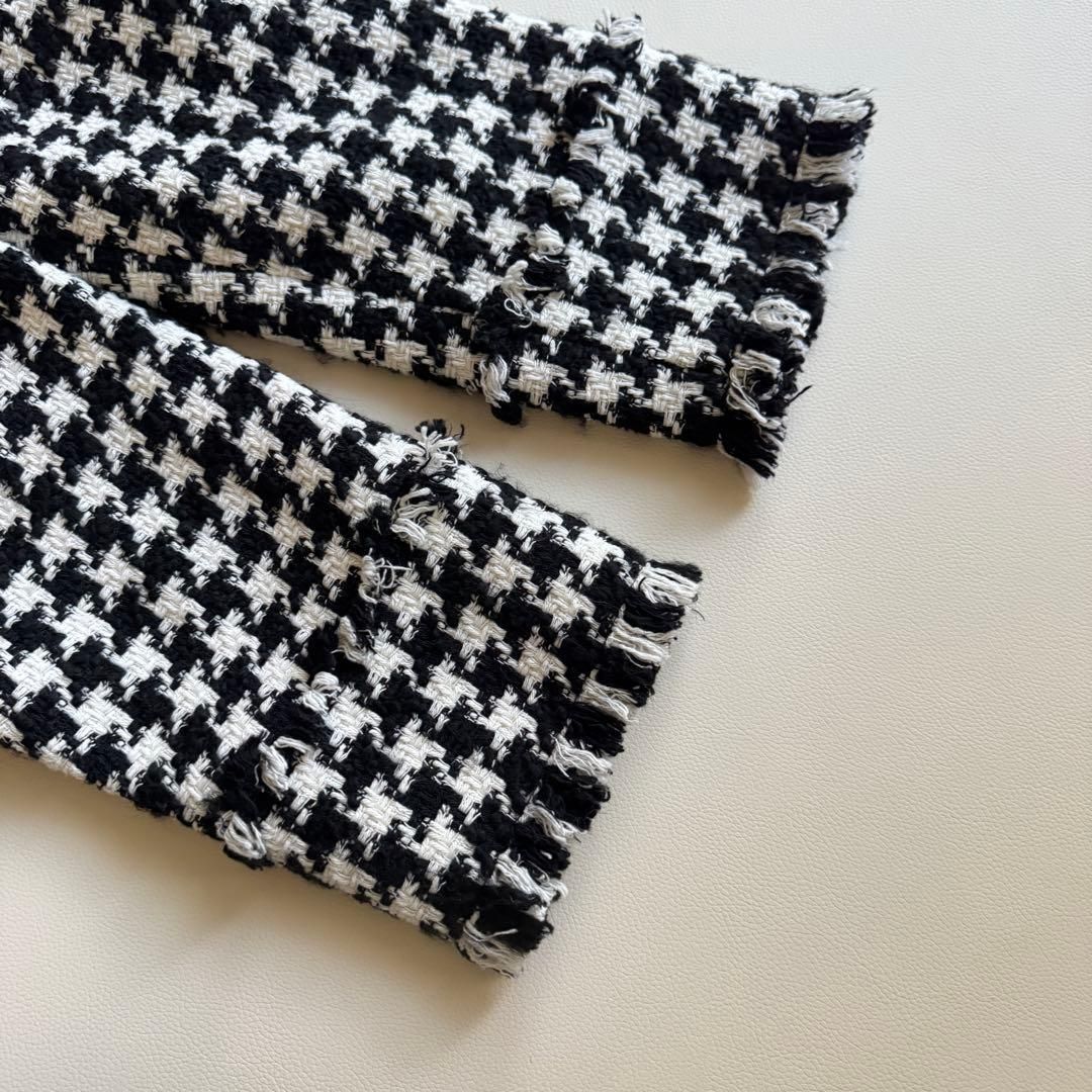 極美品 TOMORROWLAND BALLSEY 千鳥格子 ツイードコートジャケット