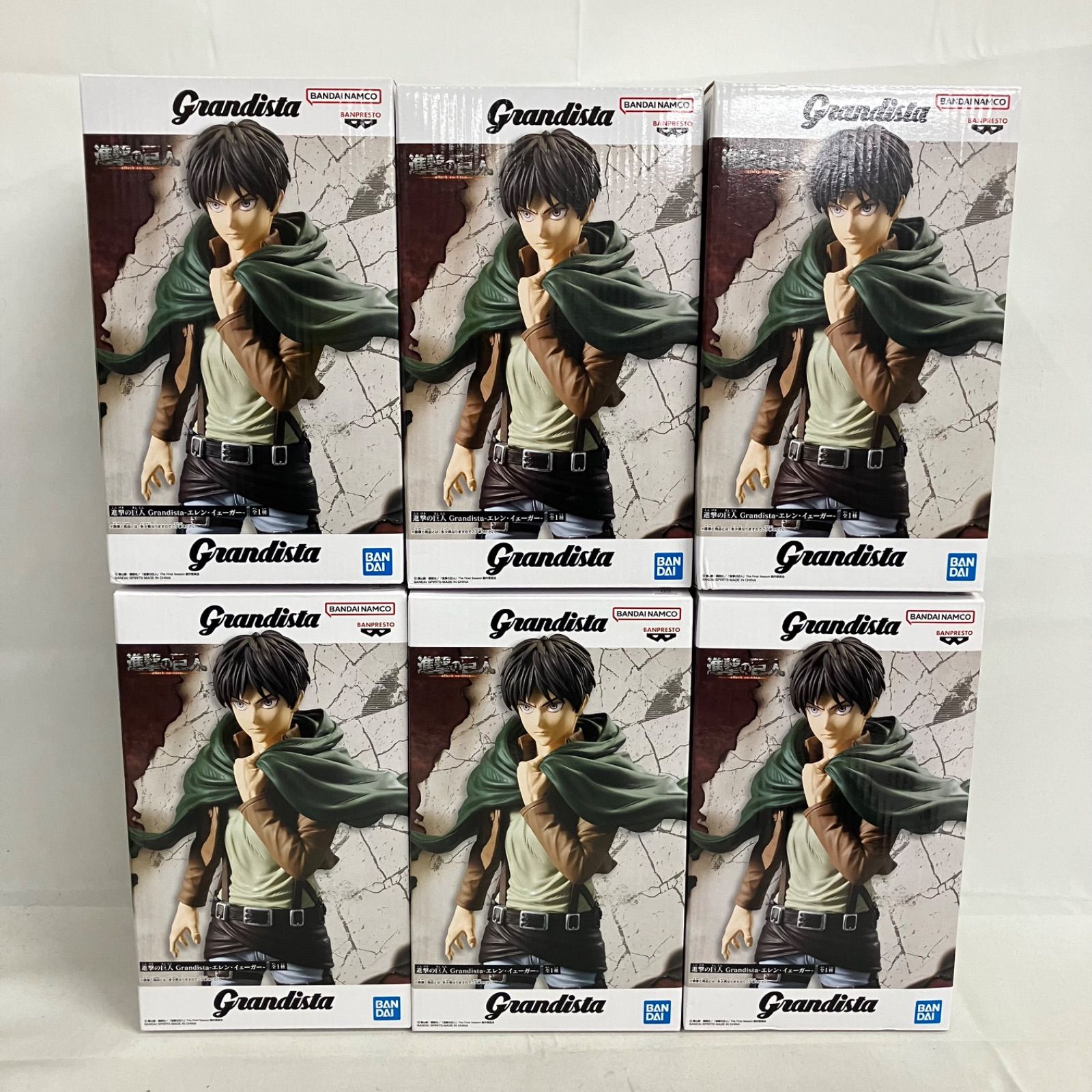 未開封 進撃の巨人 Grandista エレン・イェーガー フィギュア 6個