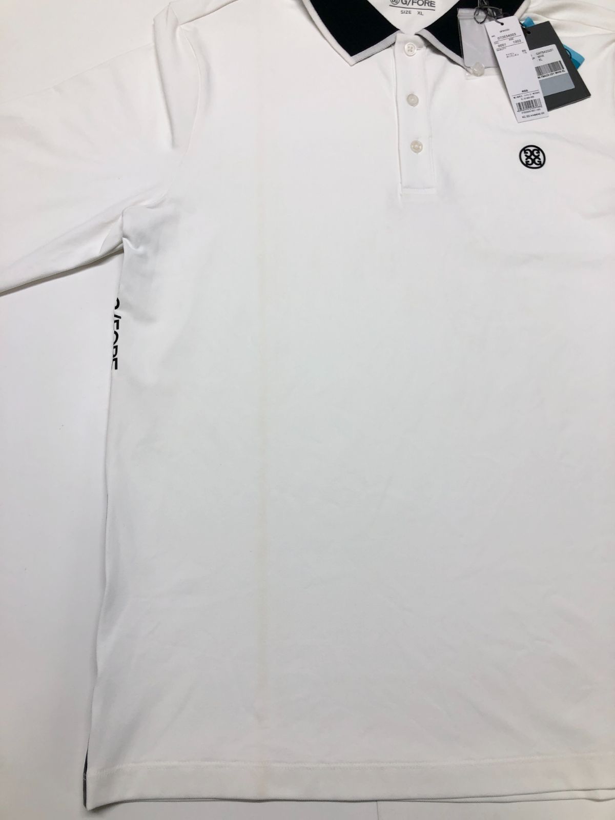 訳有り 新品未使用 G/FORE（ジーフォア） ロゴ 長袖ポロシャツ XL