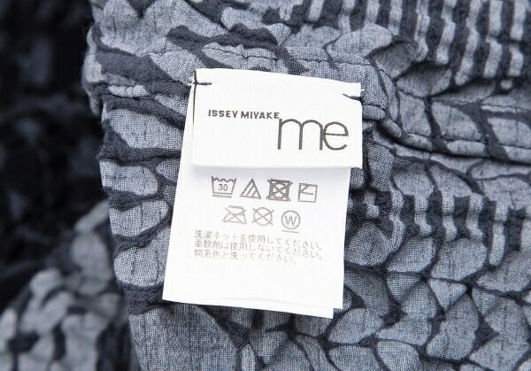 イッセイミヤケ ミーISSEY MIYAKE me 染めコットンフロッキープリント