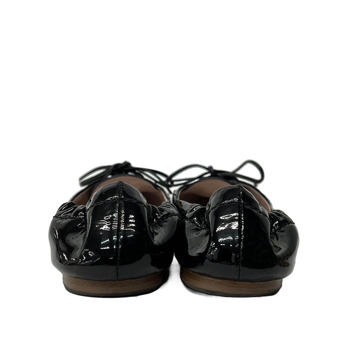 miumiu(ミュウミュウ) フラットシューズ 36 レディース - 黒×シルバー