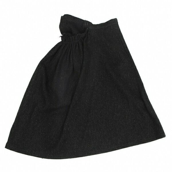 ヨウジヤマモト ノアールYohji Yamamoto NOIR ウールシルクギャザー