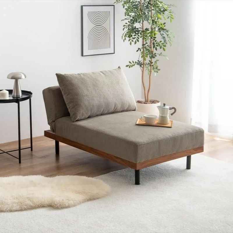 1人掛 リクライニング コーデュロイ カウチソファ ［幅70cm］　　　　ソファ カウチ スリム 1人暮らし ワンルーム