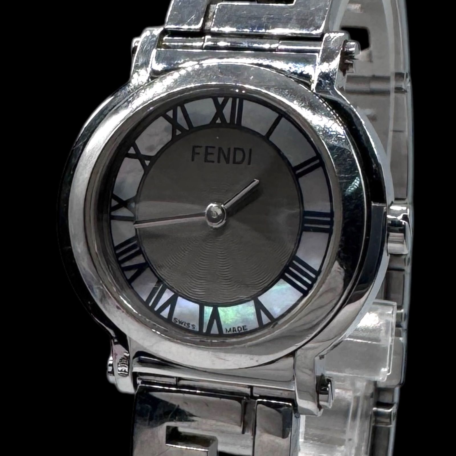 新品電池 稼働品 FENDI フェンディ 腕時計 QZ クォーツ 005-6150L-399