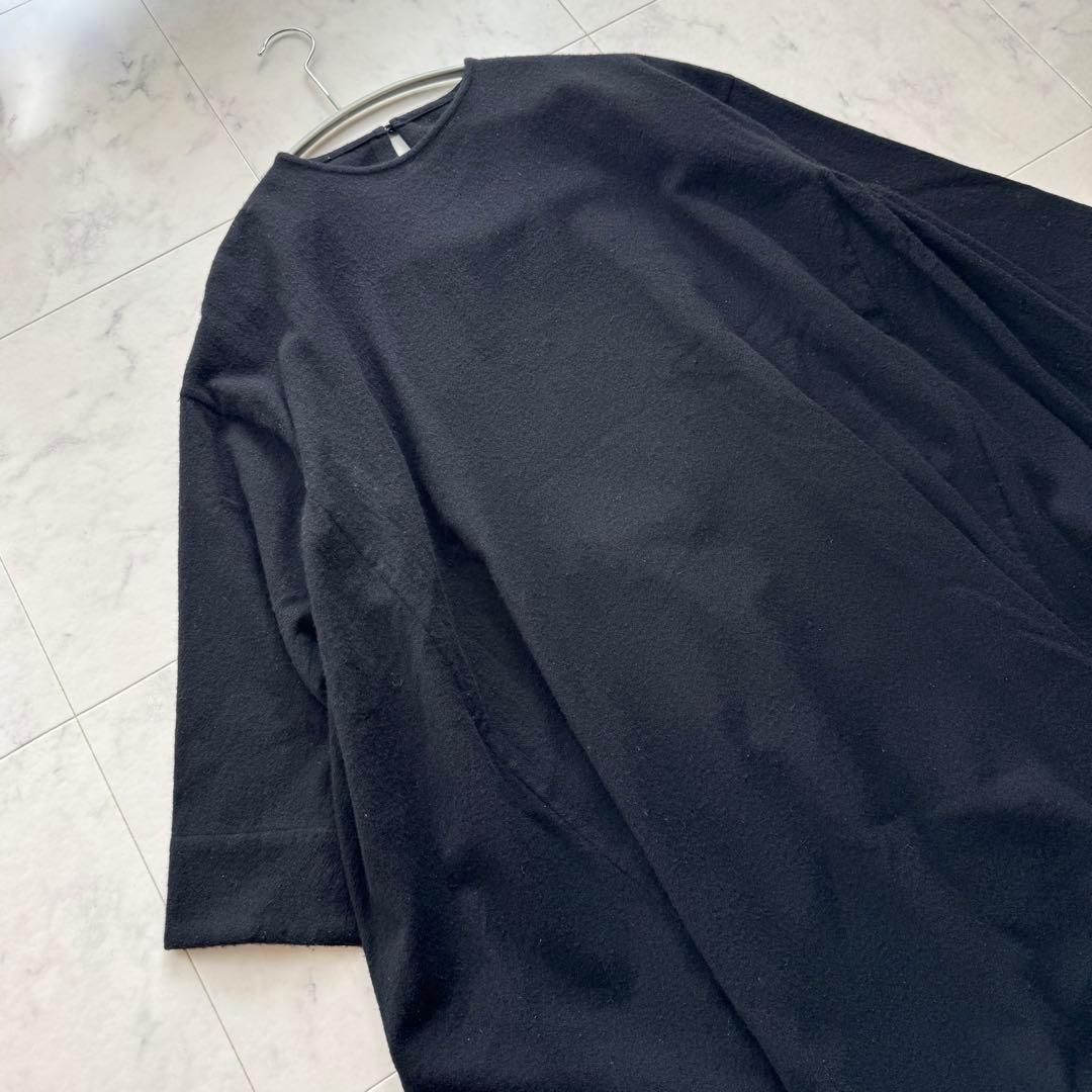 ARTS&SCIENCE アーツ＆サイエンス ウール100％ ワイドワンピース 黒 1