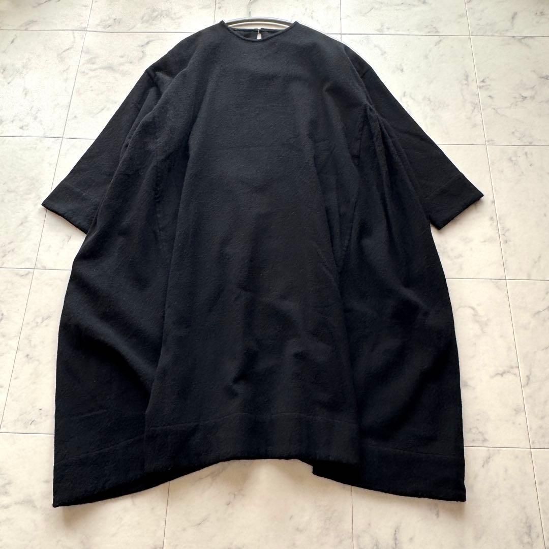 ARTS&SCIENCE アーツ＆サイエンス ウール100％ ワイドワンピース 黒 1