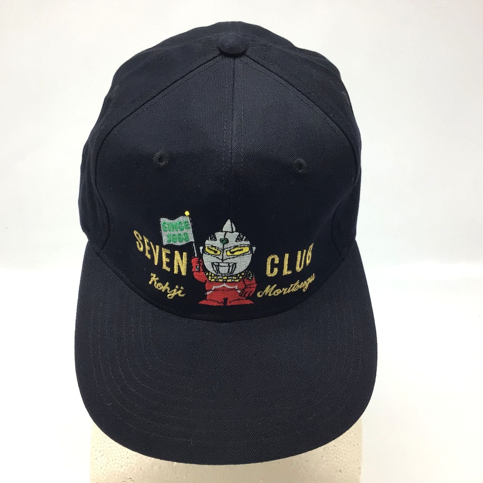 帽子、キャップ 12365 ウルトラセブン セブンクラブ 帽子 キャップ ブラック 刺繍